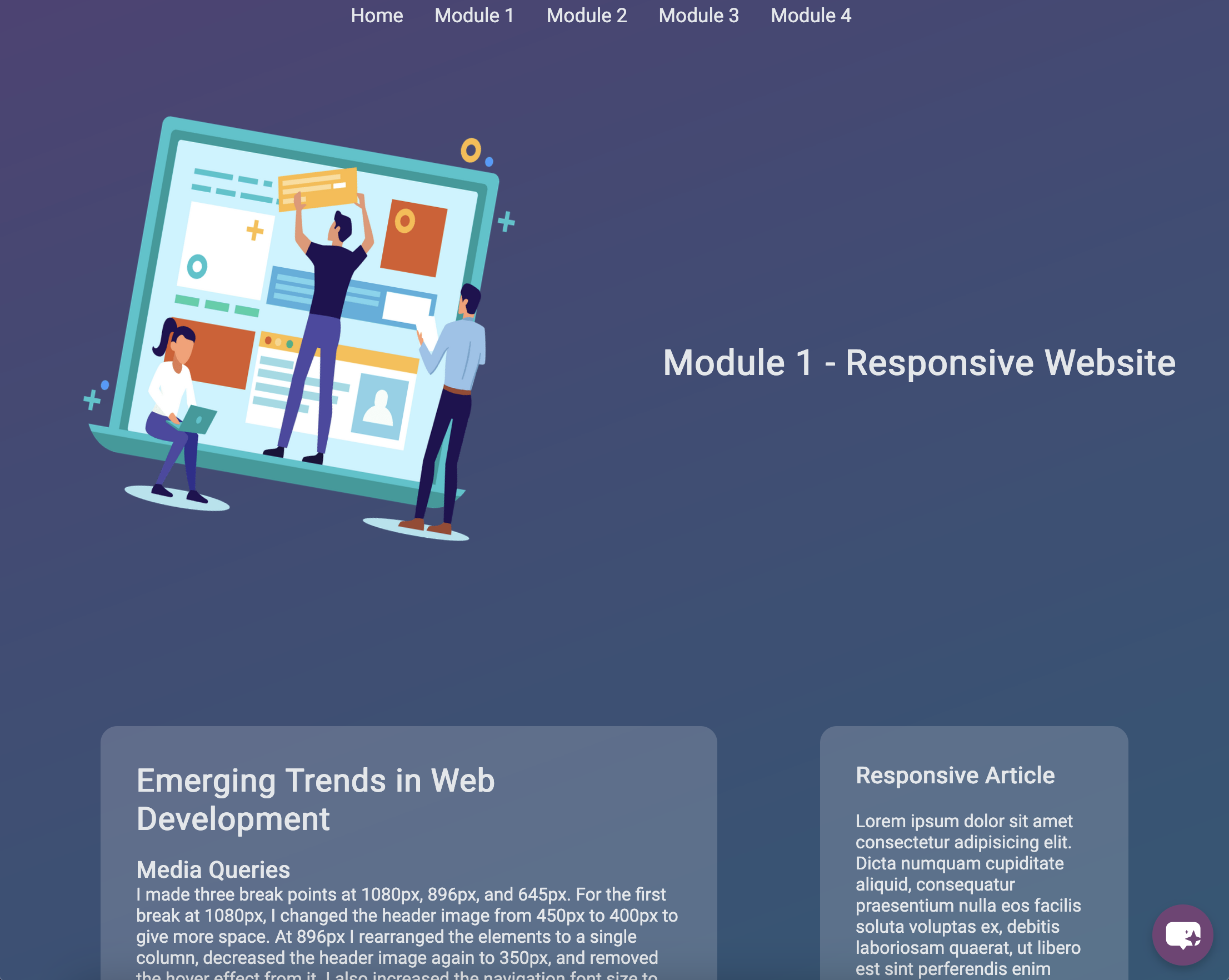 Picture of mobile responsive site